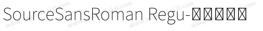 SourceSansRoman Regu字体转换